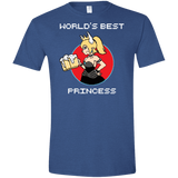 T-Shirts Heather Royal / X-Small World's Best Princess Men's Semi-Fitted Softstyle