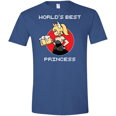 T-Shirts Heather Royal / X-Small World's Best Princess Men's Semi-Fitted Softstyle