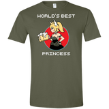 T-Shirts Military Green / S World's Best Princess Men's Semi-Fitted Softstyle