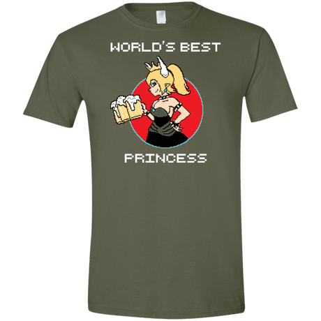 T-Shirts Military Green / S World's Best Princess Men's Semi-Fitted Softstyle