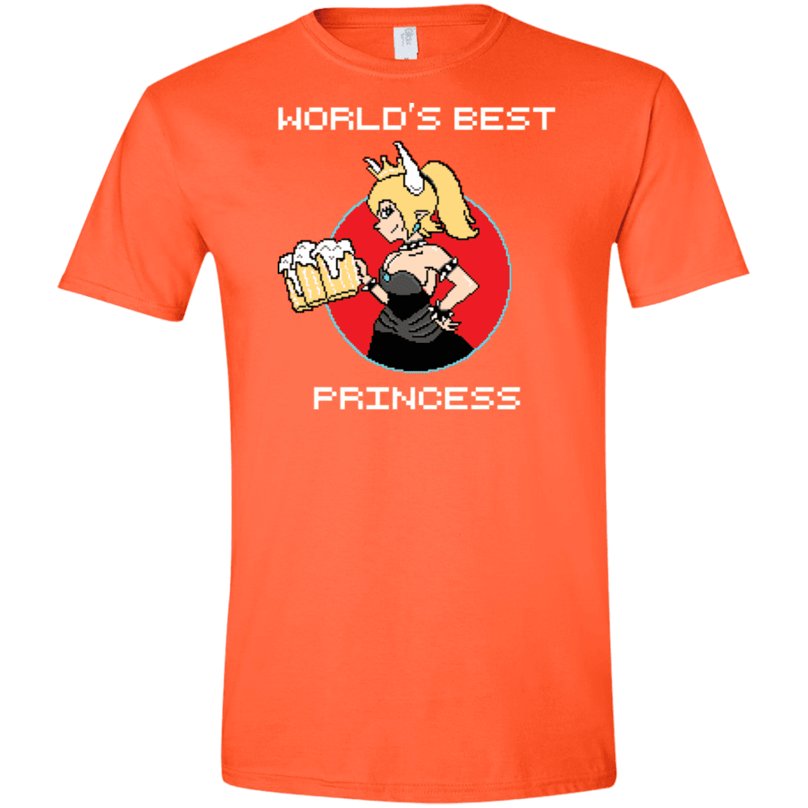 T-Shirts Orange / S World's Best Princess Men's Semi-Fitted Softstyle