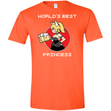 T-Shirts Orange / S World's Best Princess Men's Semi-Fitted Softstyle