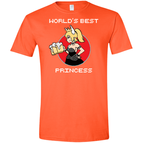 T-Shirts Orange / S World's Best Princess Men's Semi-Fitted Softstyle