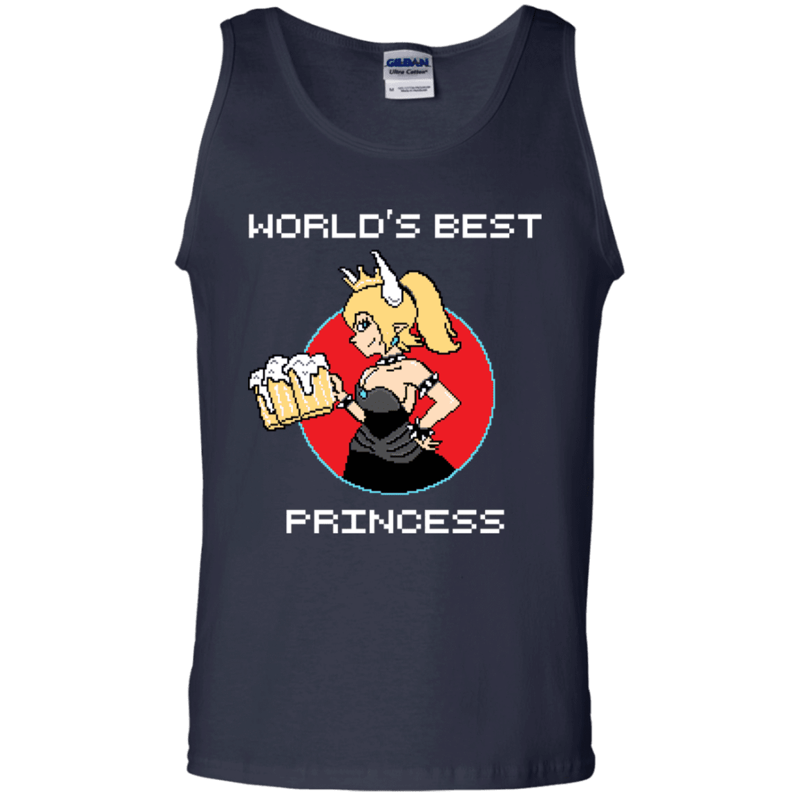 T-Shirts Navy / S World's Best Princess Men's Tank Top