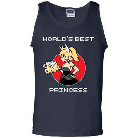 T-Shirts Navy / S World's Best Princess Men's Tank Top