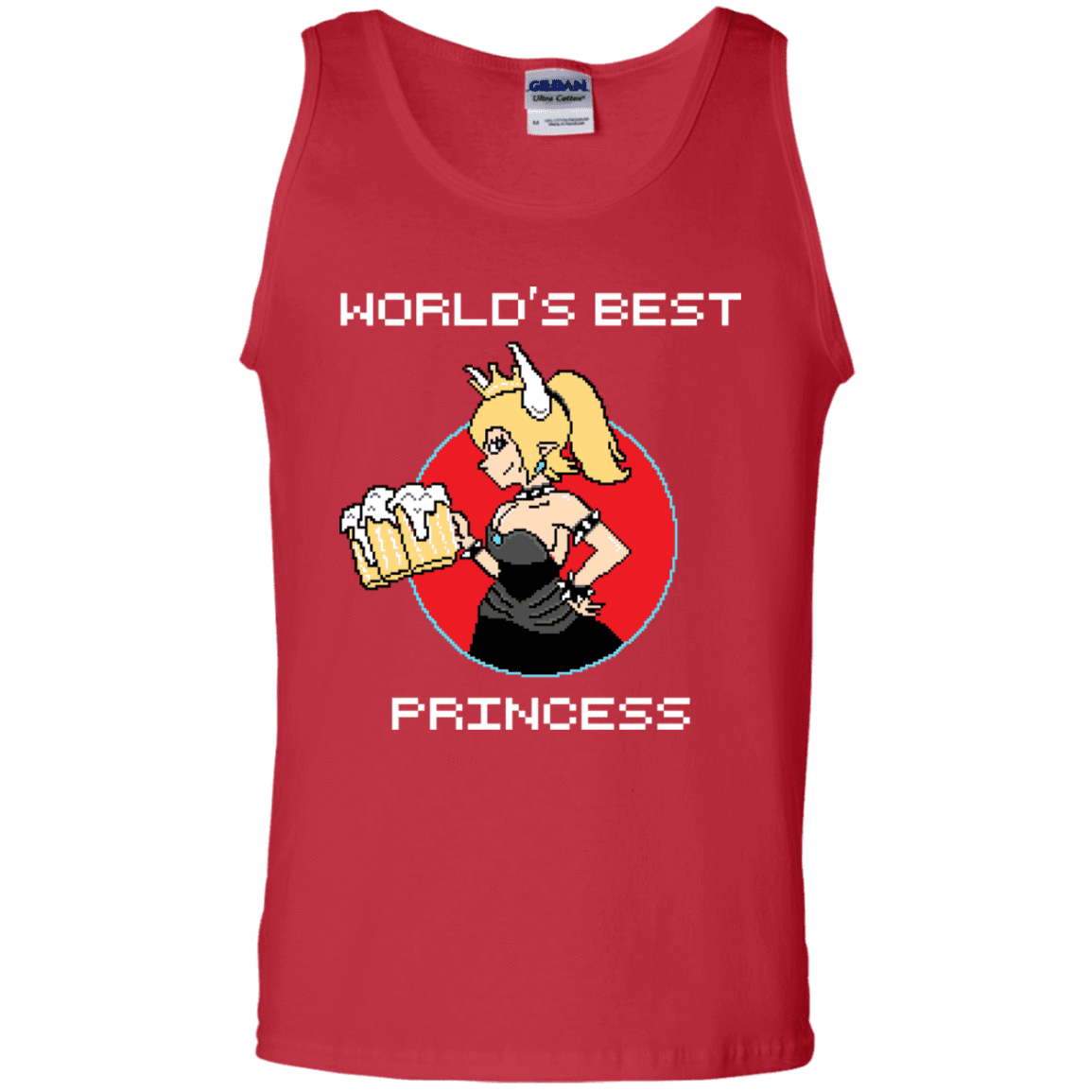 T-Shirts Red / S World's Best Princess Men's Tank Top