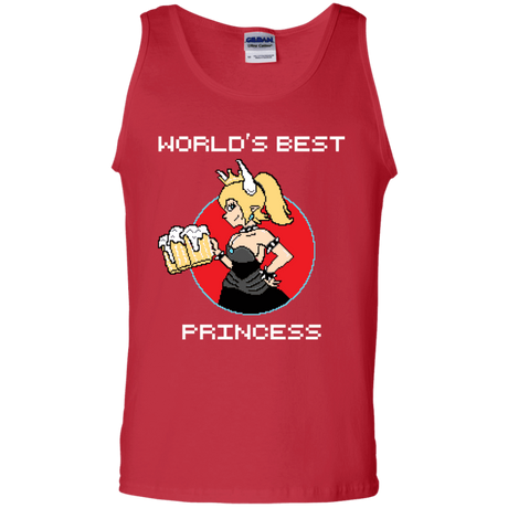 T-Shirts Red / S World's Best Princess Men's Tank Top