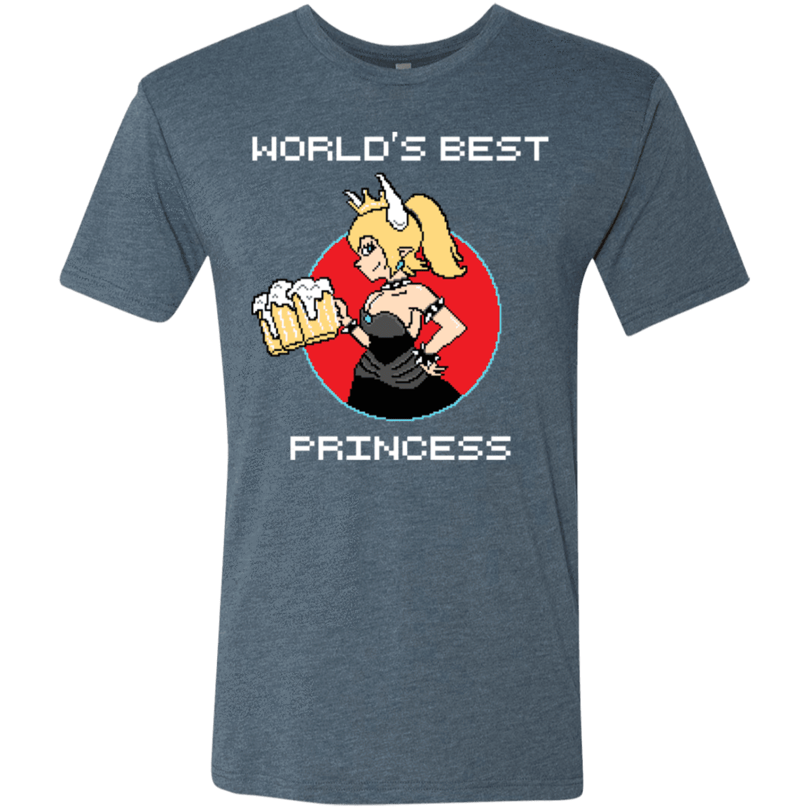 T-Shirts Indigo / S World's Best Princess Men's Triblend T-Shirt