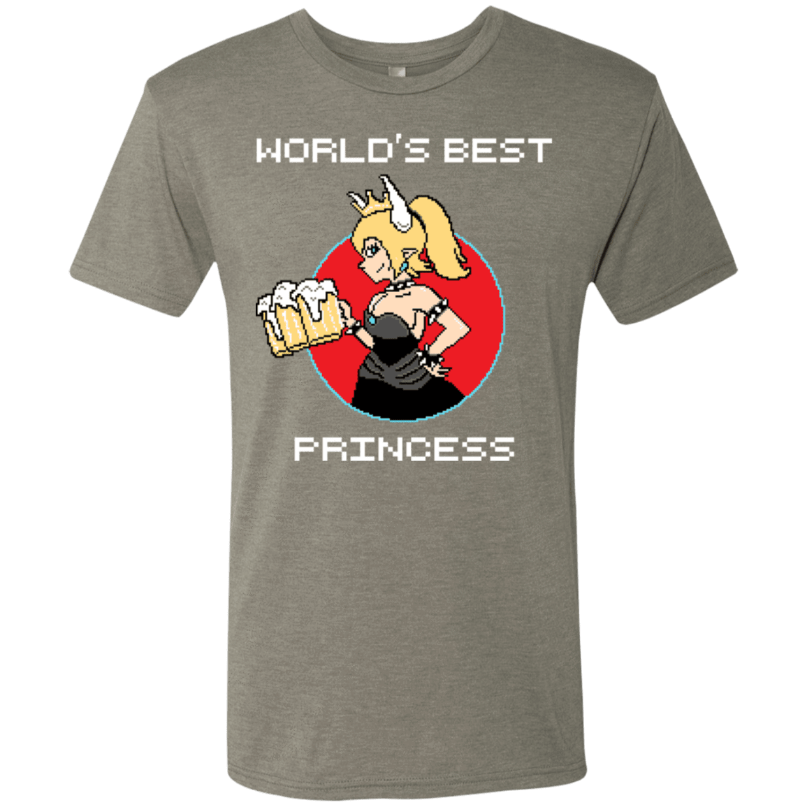 T-Shirts Venetian Grey / S World's Best Princess Men's Triblend T-Shirt