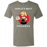 T-Shirts Venetian Grey / S World's Best Princess Men's Triblend T-Shirt