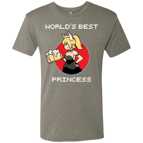 T-Shirts Venetian Grey / S World's Best Princess Men's Triblend T-Shirt