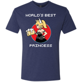 T-Shirts Vintage Navy / S World's Best Princess Men's Triblend T-Shirt
