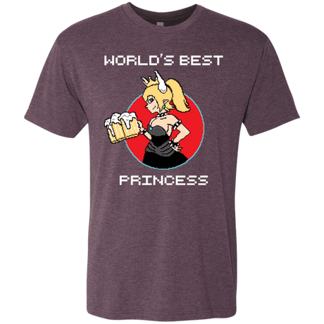 T-Shirts Vintage Purple / S World's Best Princess Men's Triblend T-Shirt