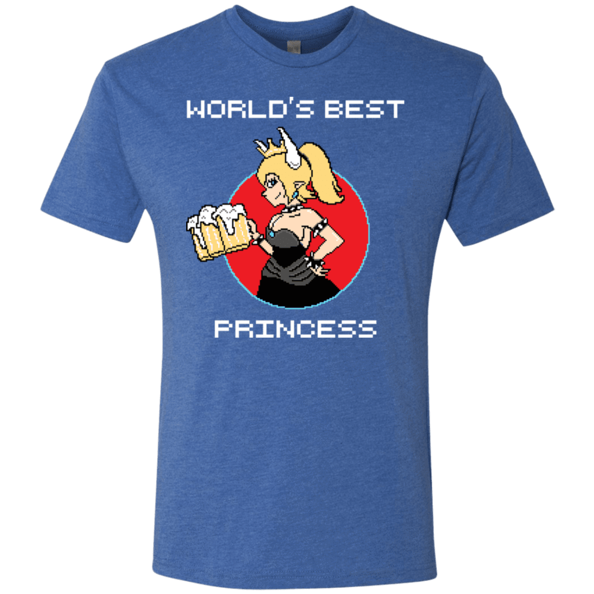 T-Shirts Vintage Royal / S World's Best Princess Men's Triblend T-Shirt