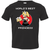 T-Shirts Black / 2T World's Best Princess Toddler Premium T-Shirt