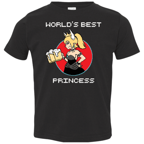 T-Shirts Black / 2T World's Best Princess Toddler Premium T-Shirt