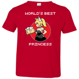 T-Shirts Red / 2T World's Best Princess Toddler Premium T-Shirt