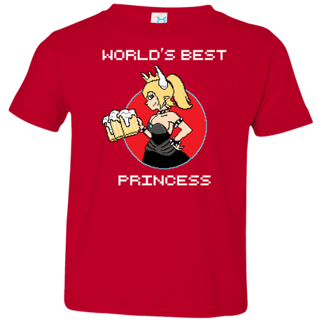 T-Shirts Red / 2T World's Best Princess Toddler Premium T-Shirt