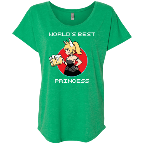 T-Shirts Envy / X-Small World's Best Princess Triblend Dolman Sleeve