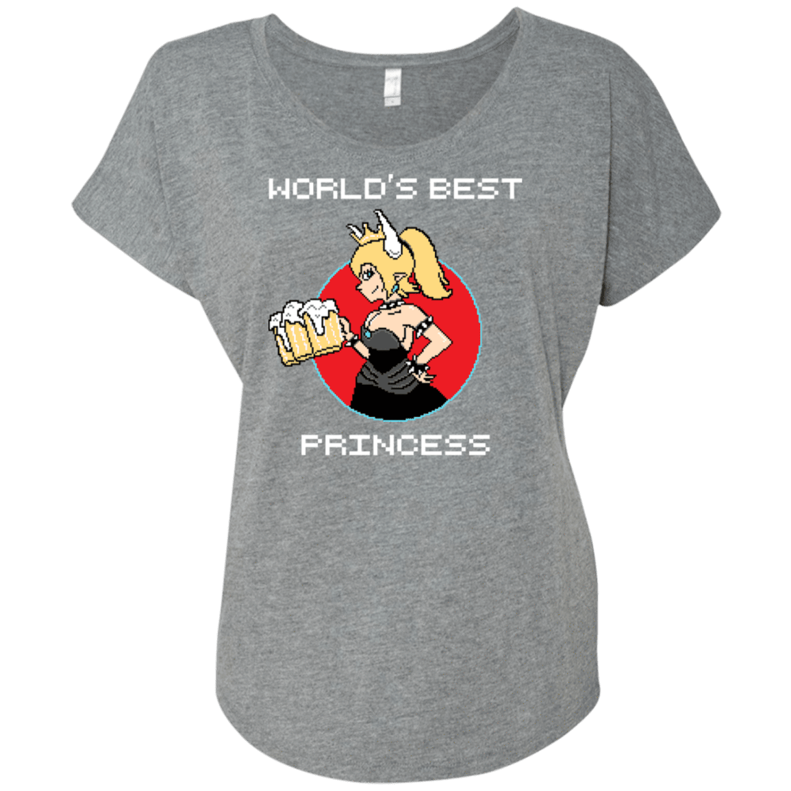 T-Shirts Premium Heather / X-Small World's Best Princess Triblend Dolman Sleeve