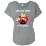 T-Shirts Premium Heather / X-Small World's Best Princess Triblend Dolman Sleeve