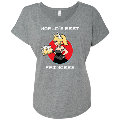 T-Shirts Premium Heather / X-Small World's Best Princess Triblend Dolman Sleeve