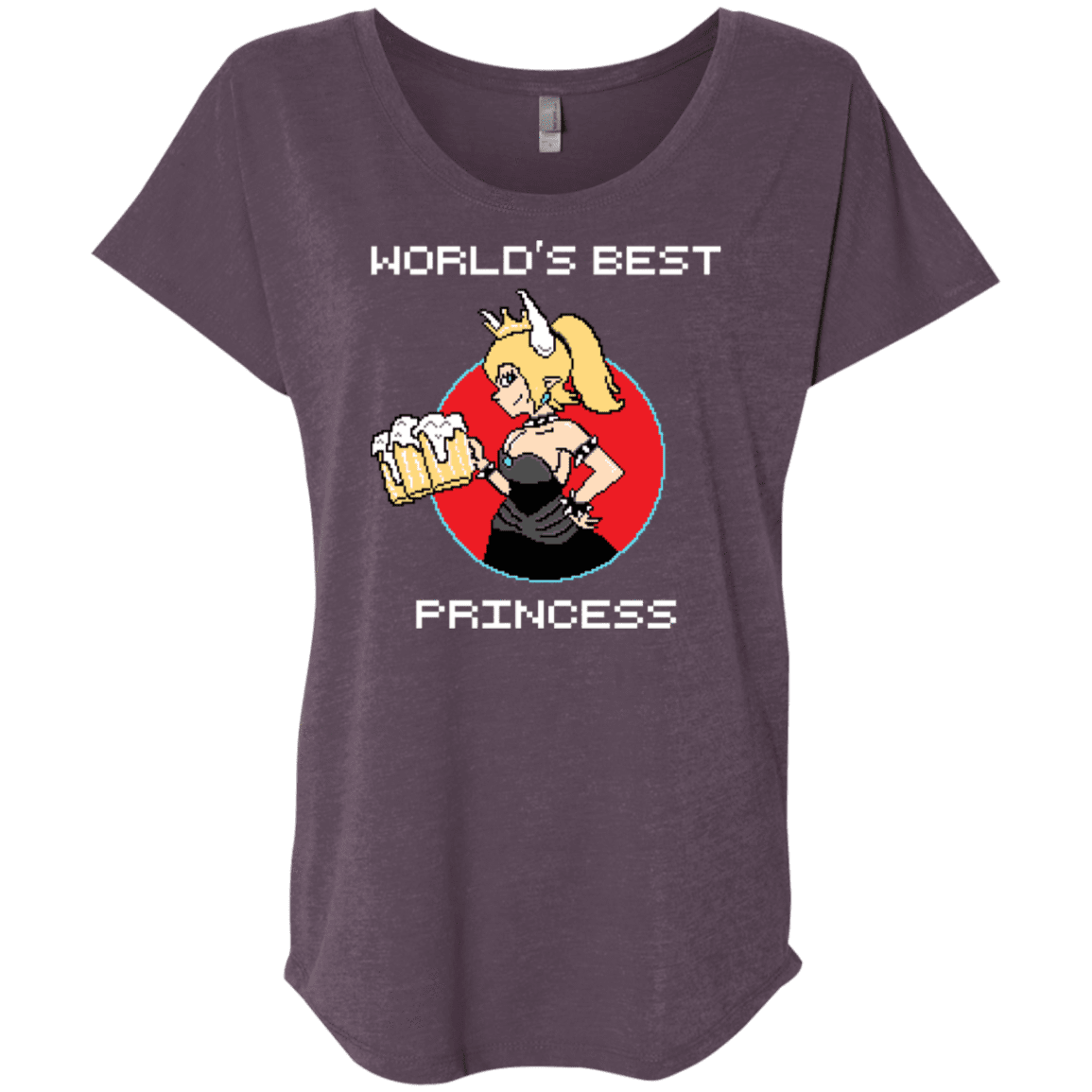 T-Shirts Vintage Purple / X-Small World's Best Princess Triblend Dolman Sleeve