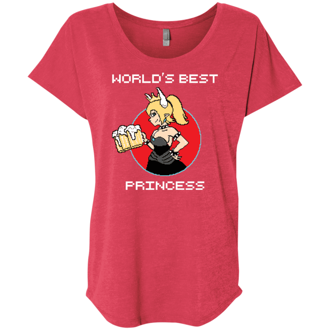 T-Shirts Vintage Red / X-Small World's Best Princess Triblend Dolman Sleeve
