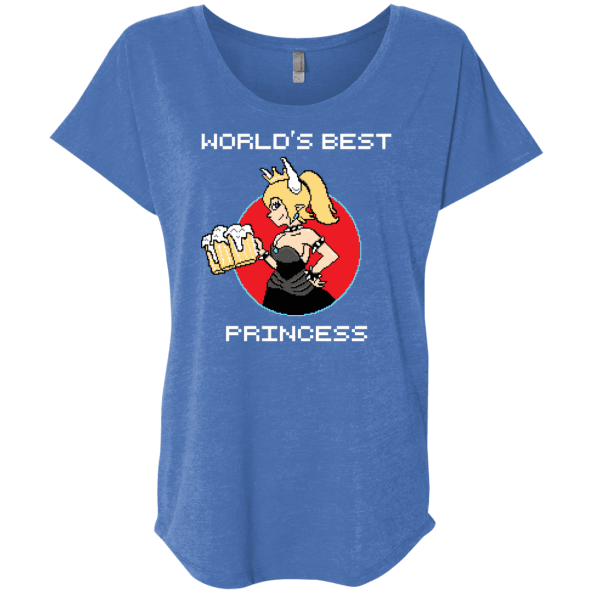 T-Shirts Vintage Royal / X-Small World's Best Princess Triblend Dolman Sleeve