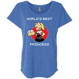 T-Shirts Vintage Royal / X-Small World's Best Princess Triblend Dolman Sleeve