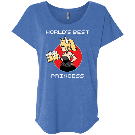 T-Shirts Vintage Royal / X-Small World's Best Princess Triblend Dolman Sleeve