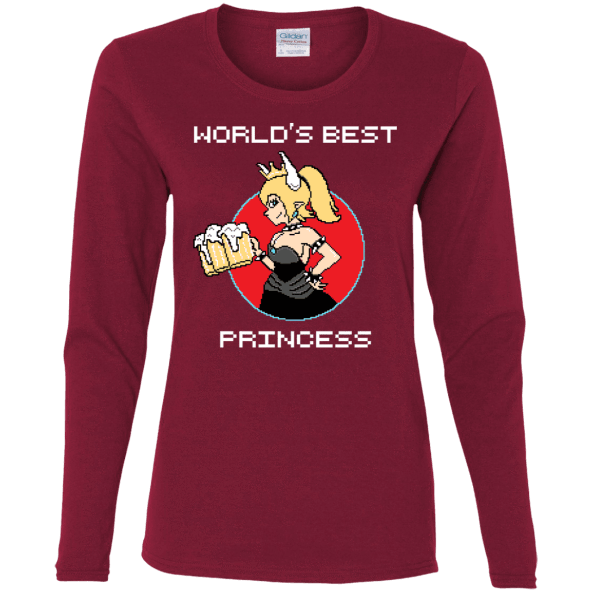 T-Shirts Cardinal / S World's Best Princess Women's Long Sleeve T-Shirt