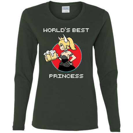 T-Shirts Forest / S World's Best Princess Women's Long Sleeve T-Shirt