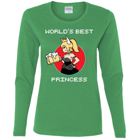 T-Shirts Irish Green / S World's Best Princess Women's Long Sleeve T-Shirt