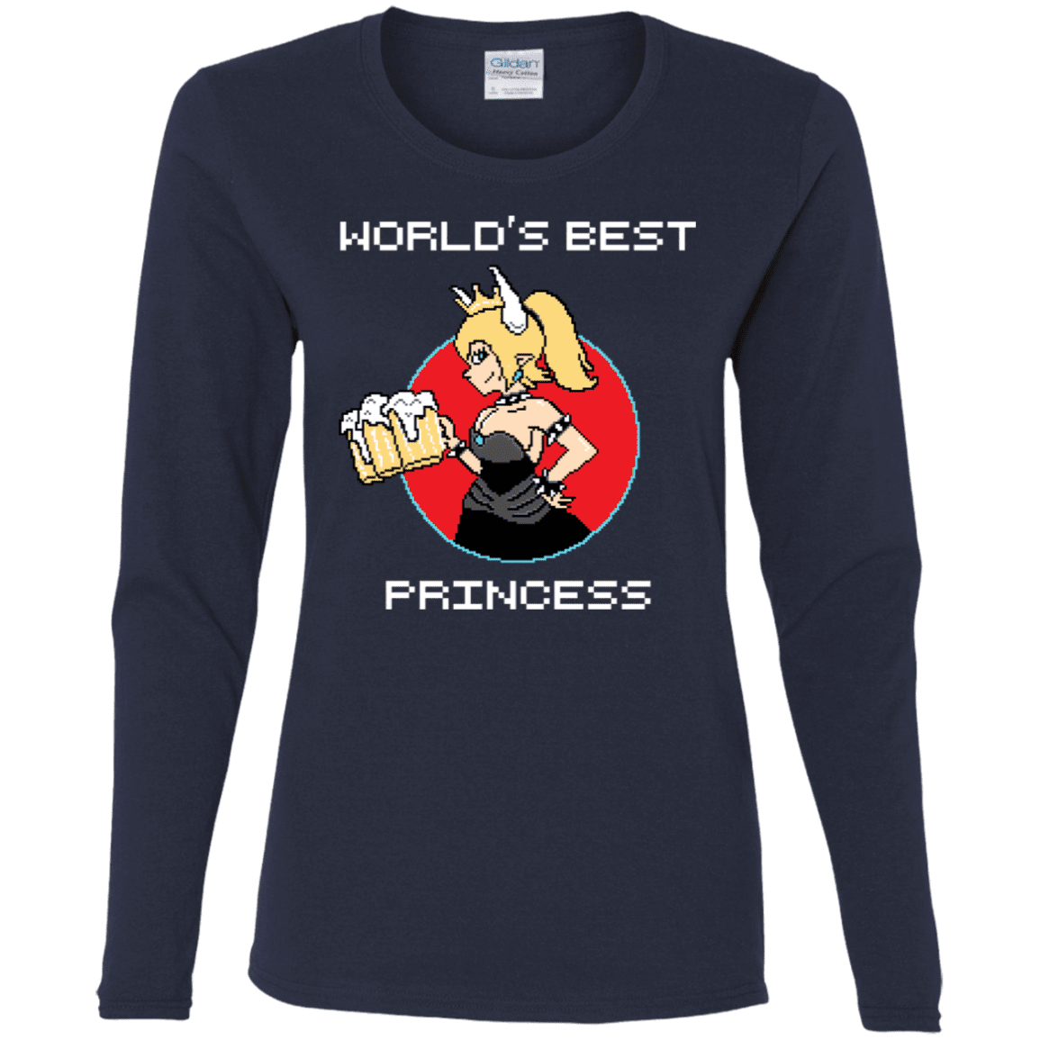 T-Shirts Navy / S World's Best Princess Women's Long Sleeve T-Shirt