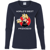 T-Shirts Navy / S World's Best Princess Women's Long Sleeve T-Shirt