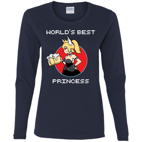 T-Shirts Navy / S World's Best Princess Women's Long Sleeve T-Shirt