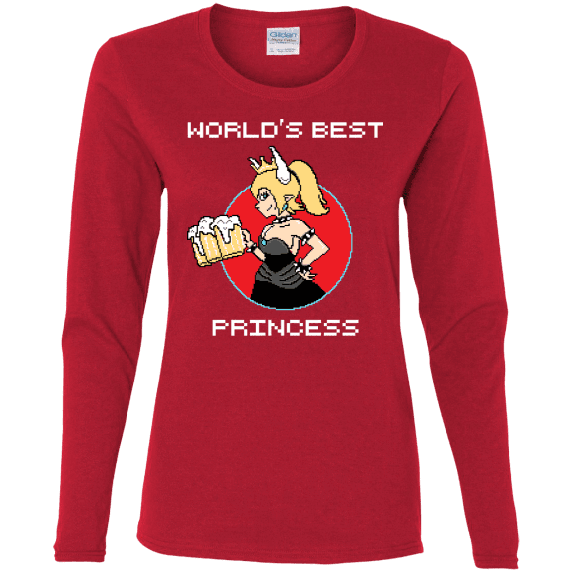 T-Shirts Red / S World's Best Princess Women's Long Sleeve T-Shirt