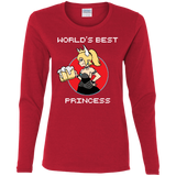 T-Shirts Red / S World's Best Princess Women's Long Sleeve T-Shirt