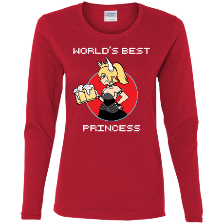 T-Shirts Red / S World's Best Princess Women's Long Sleeve T-Shirt