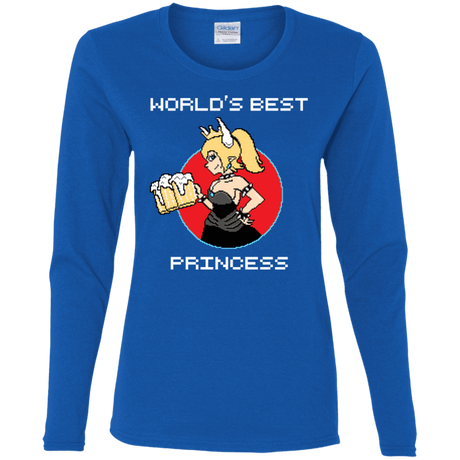 T-Shirts Royal / S World's Best Princess Women's Long Sleeve T-Shirt