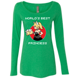 T-Shirts Envy / S World's Best Princess Women's Triblend Long Sleeve Shirt