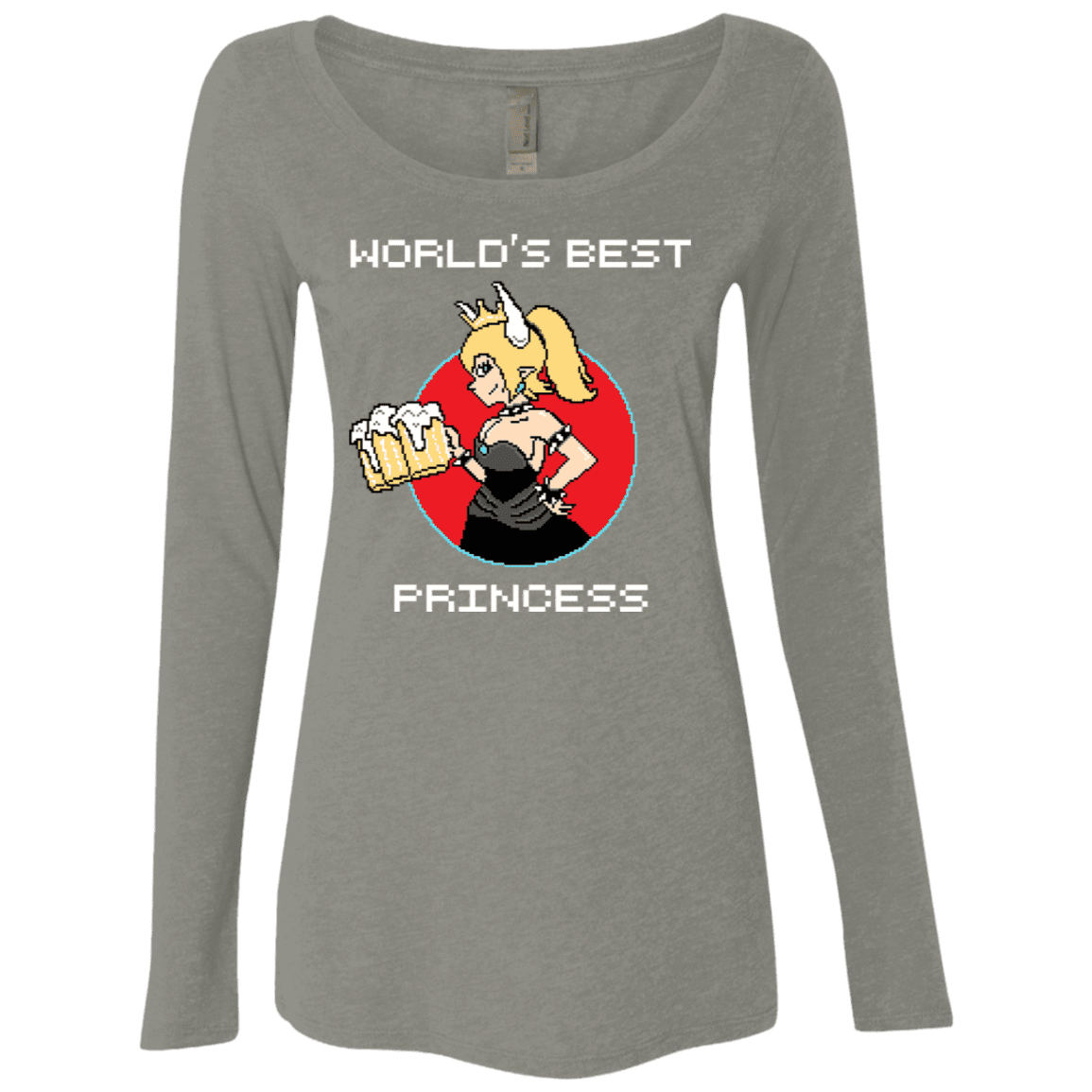 T-Shirts Venetian Grey / S World's Best Princess Women's Triblend Long Sleeve Shirt