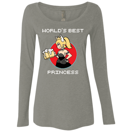 T-Shirts Venetian Grey / S World's Best Princess Women's Triblend Long Sleeve Shirt