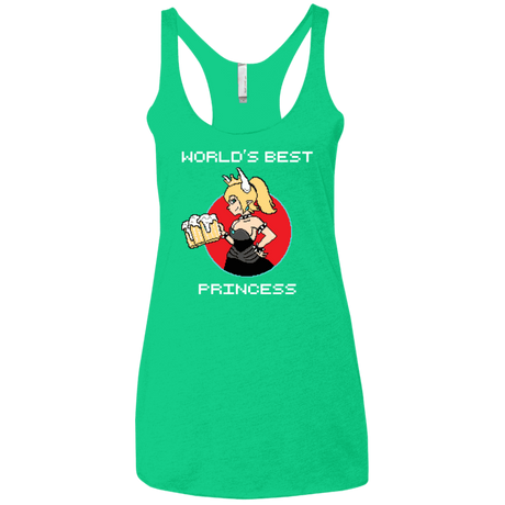 T-Shirts Envy / X-Small World's Best Princess Women's Triblend Racerback Tank