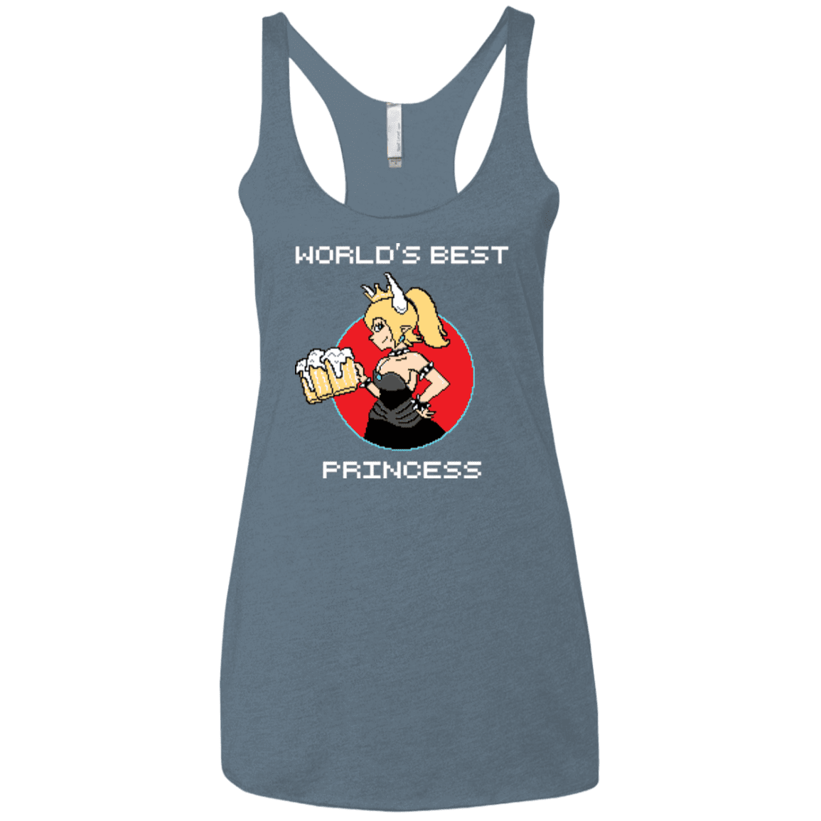 T-Shirts Indigo / X-Small World's Best Princess Women's Triblend Racerback Tank