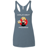 T-Shirts Indigo / X-Small World's Best Princess Women's Triblend Racerback Tank