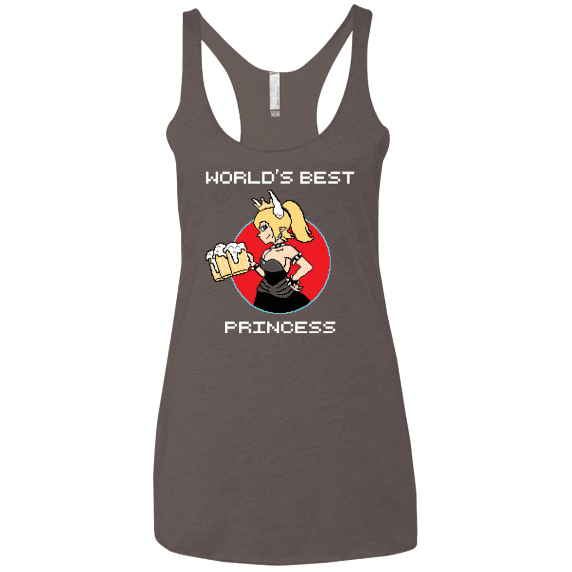 T-Shirts Macchiato / X-Small World's Best Princess Women's Triblend Racerback Tank