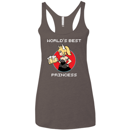 T-Shirts Macchiato / X-Small World's Best Princess Women's Triblend Racerback Tank