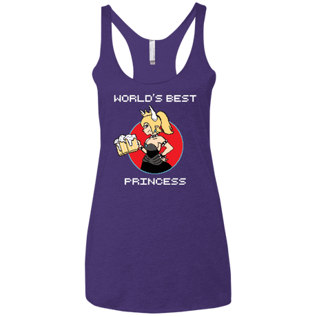 T-Shirts Purple Rush / X-Small World's Best Princess Women's Triblend Racerback Tank